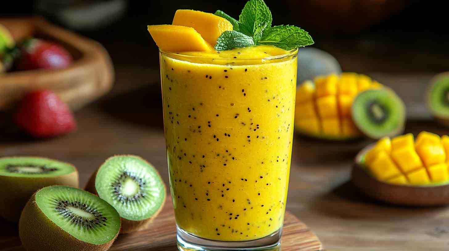 Mango Kiwi Boost Smoothie