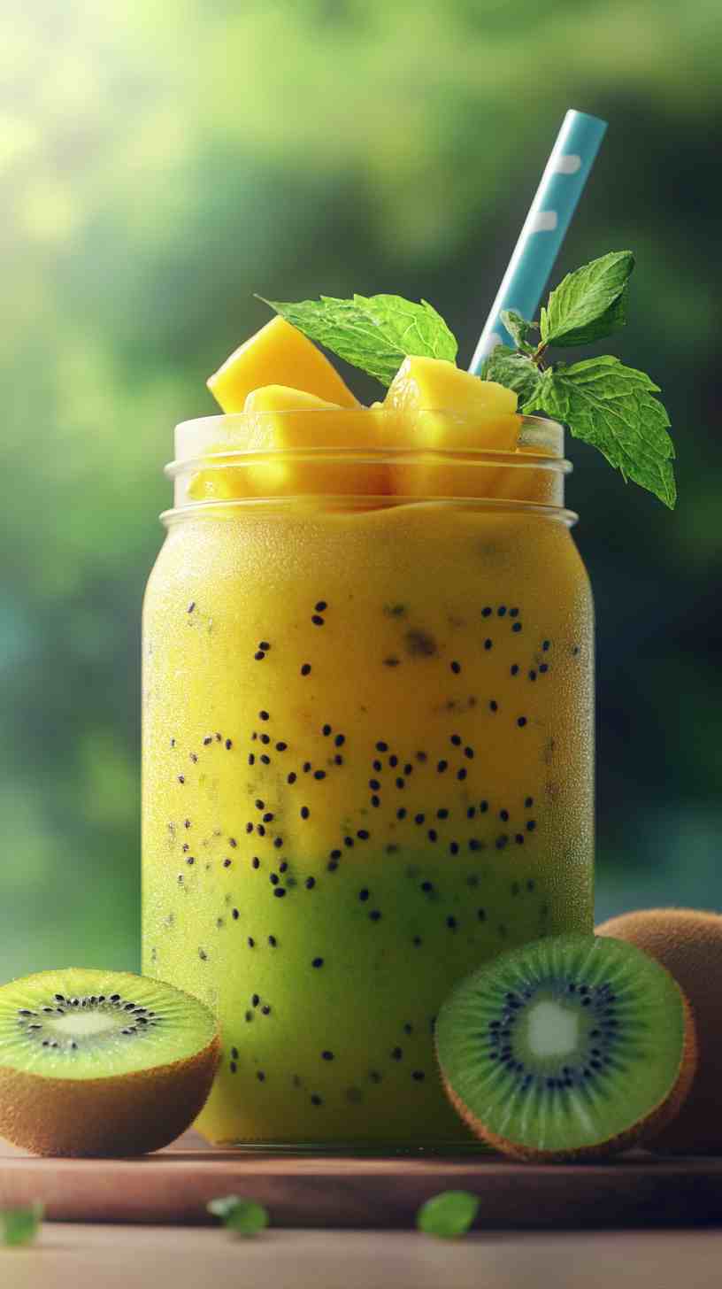 Mango Kiwi Boost Smoothie