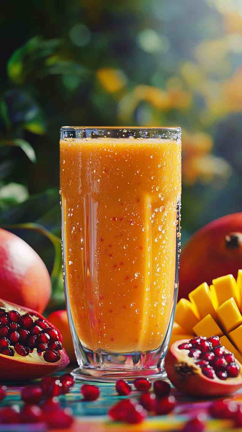 Mango Pomegranate Refresh Smoothie
