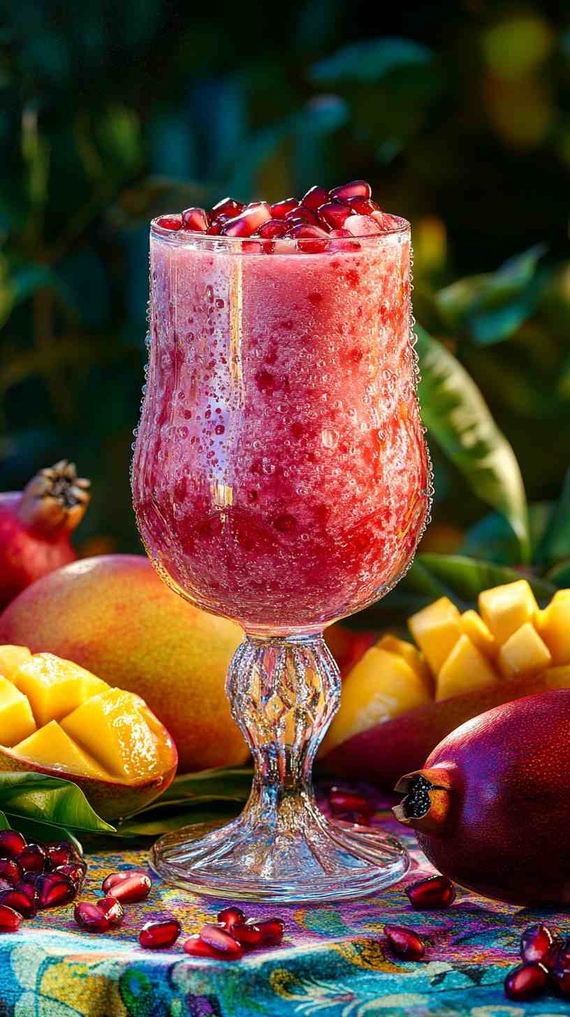 Mango Pomegranate Refresh Smoothie