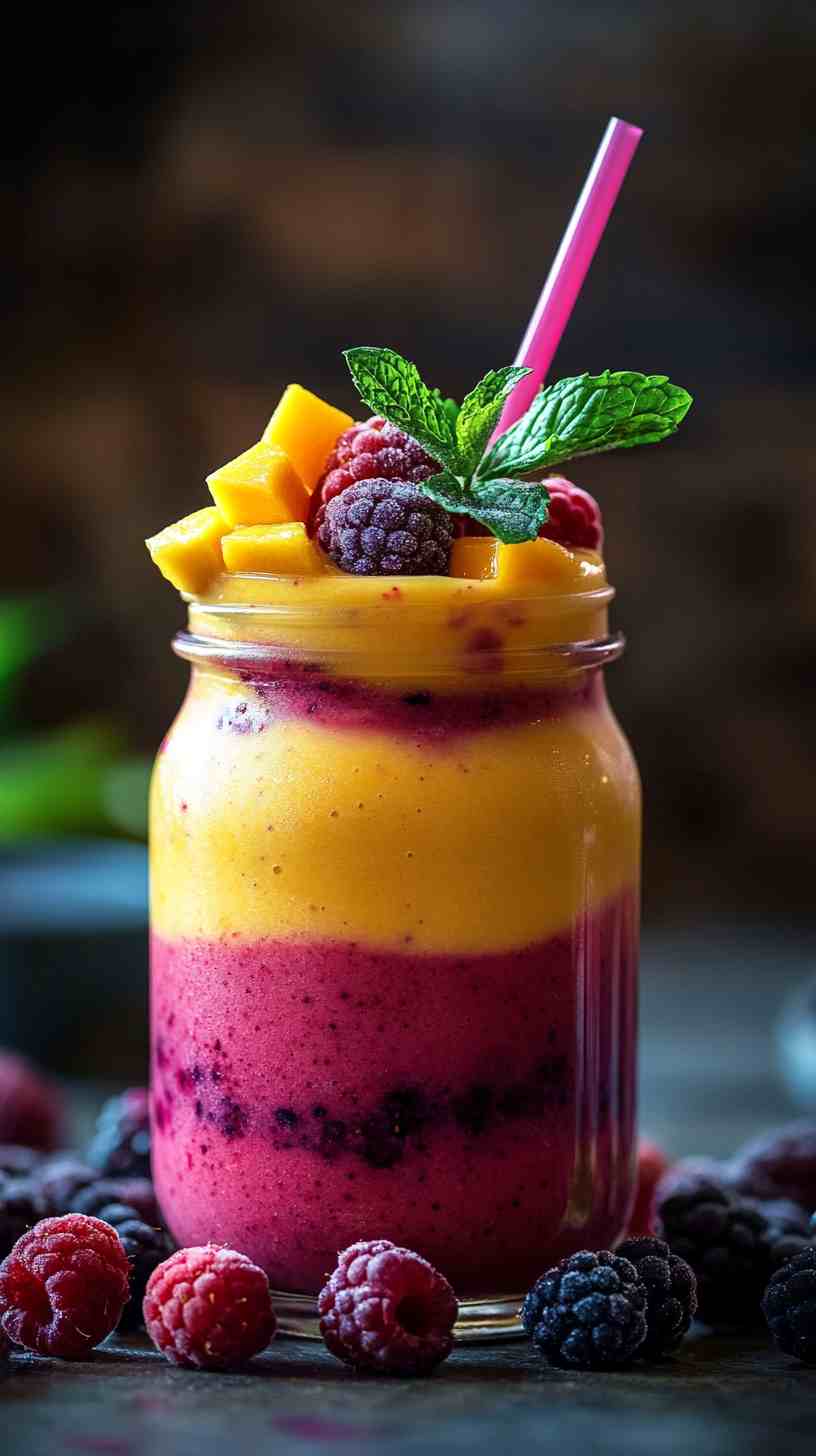 Mango and Berry Dream Smoothie