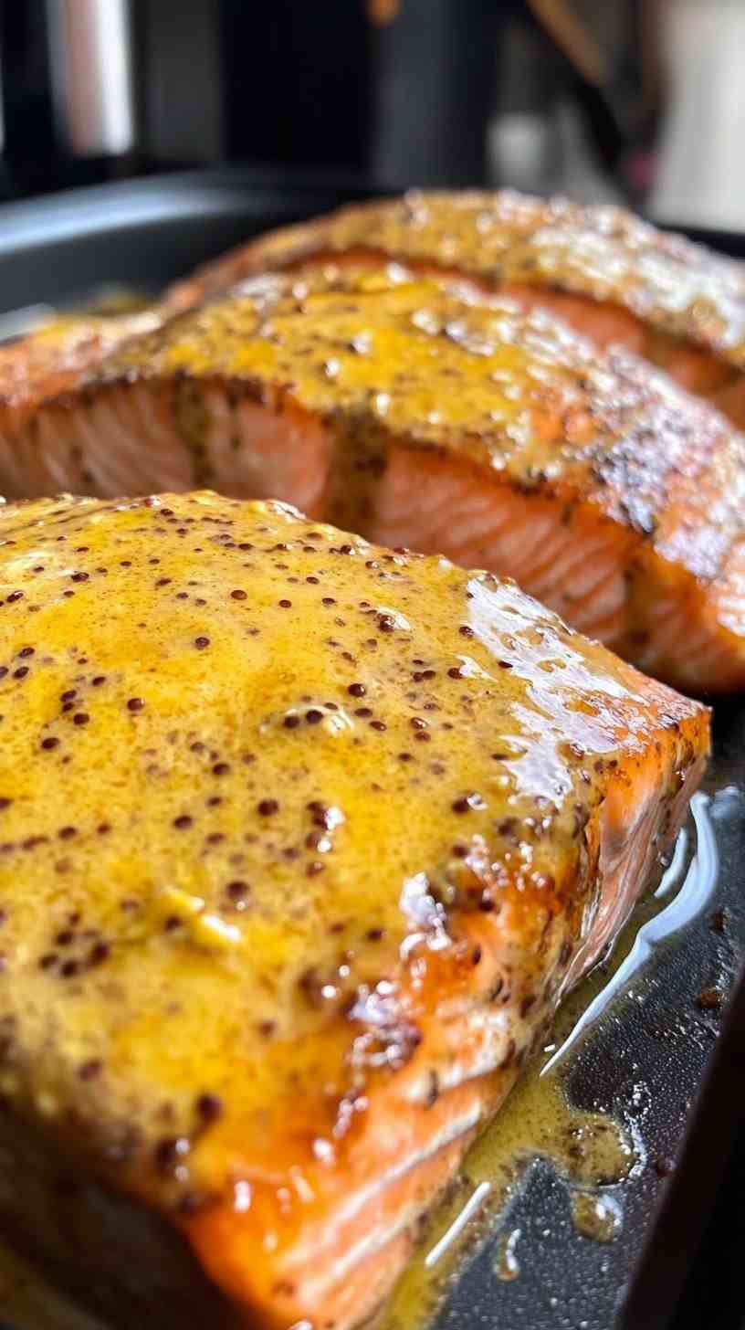 Maple Dijon Air Fryer Salmon