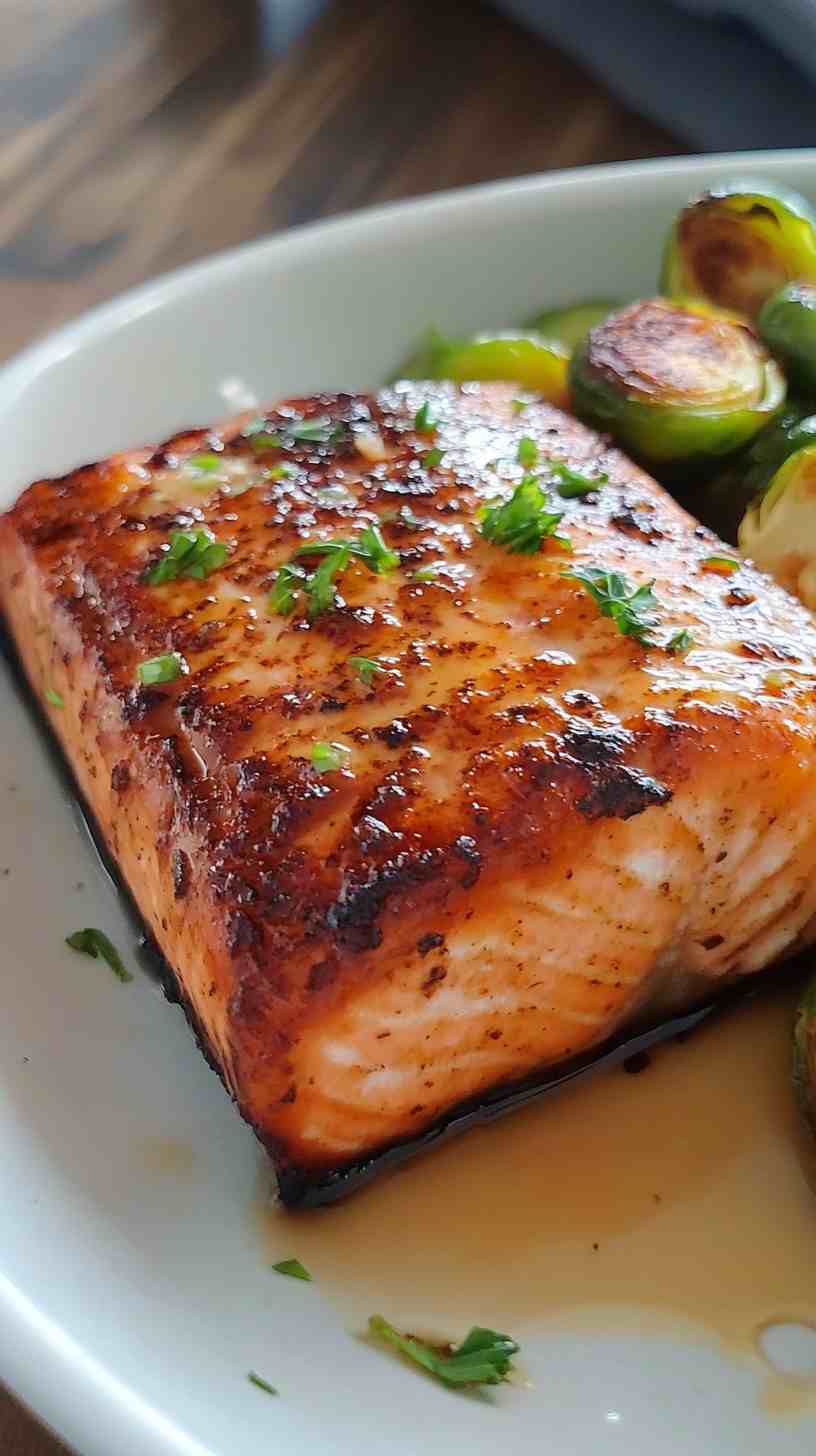 Maple Dijon Air Fryer Salmon
