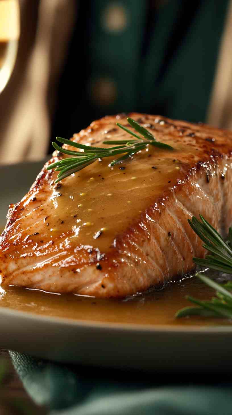 Maple Dijon Air Fryer Salmon