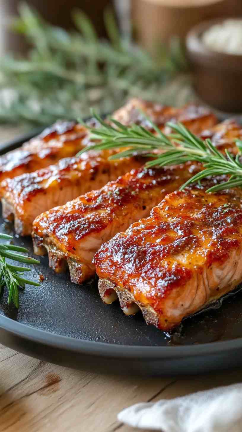 Maple Dijon Air Fryer Salmon