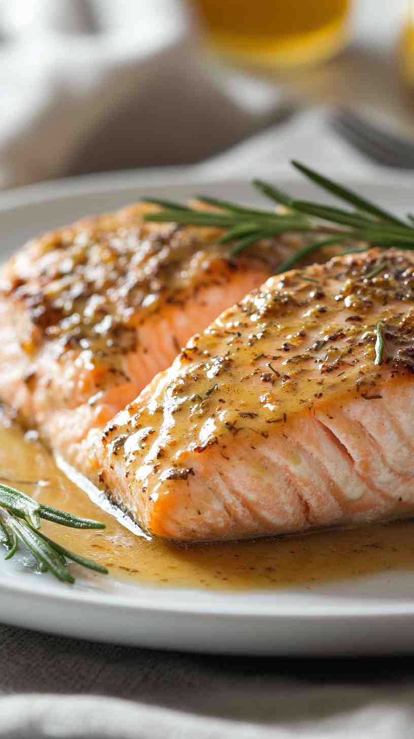 Maple Dijon Air Fryer Salmon