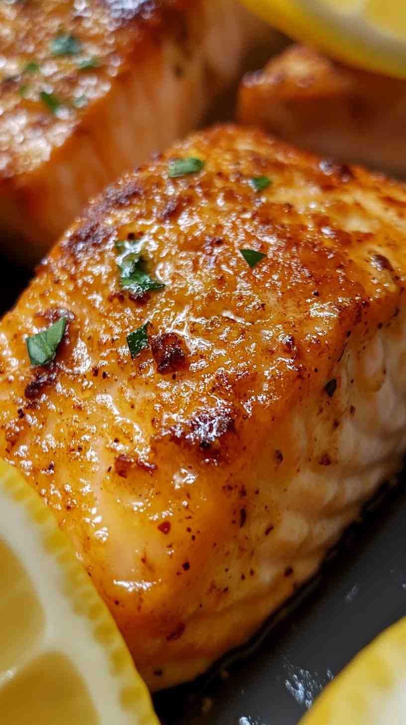 Parmesan Crusted Air Fryer Salmon