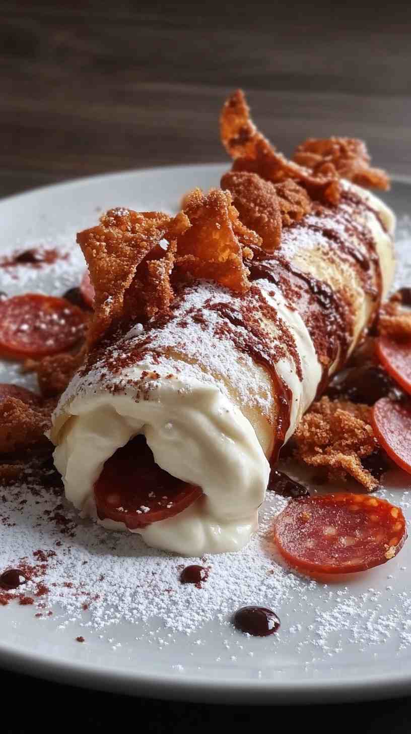 Pepperoni-Stuffed Cannoli