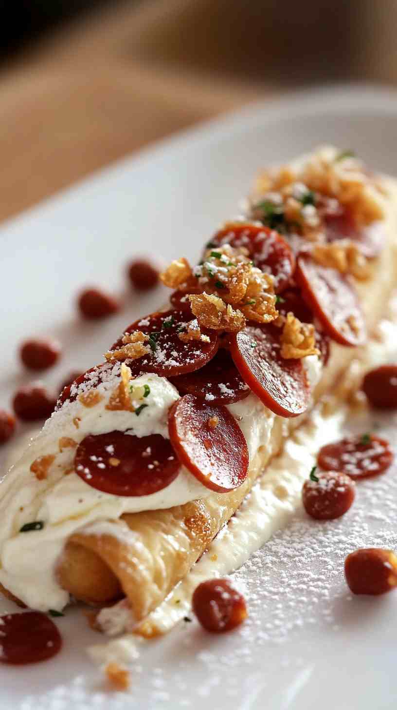 Pepperoni-Stuffed Cannoli