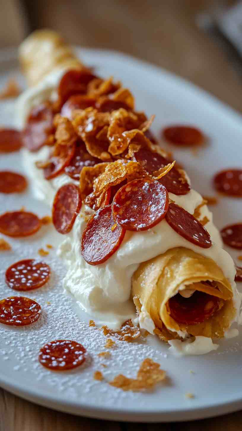 Pepperoni-Stuffed Cannoli