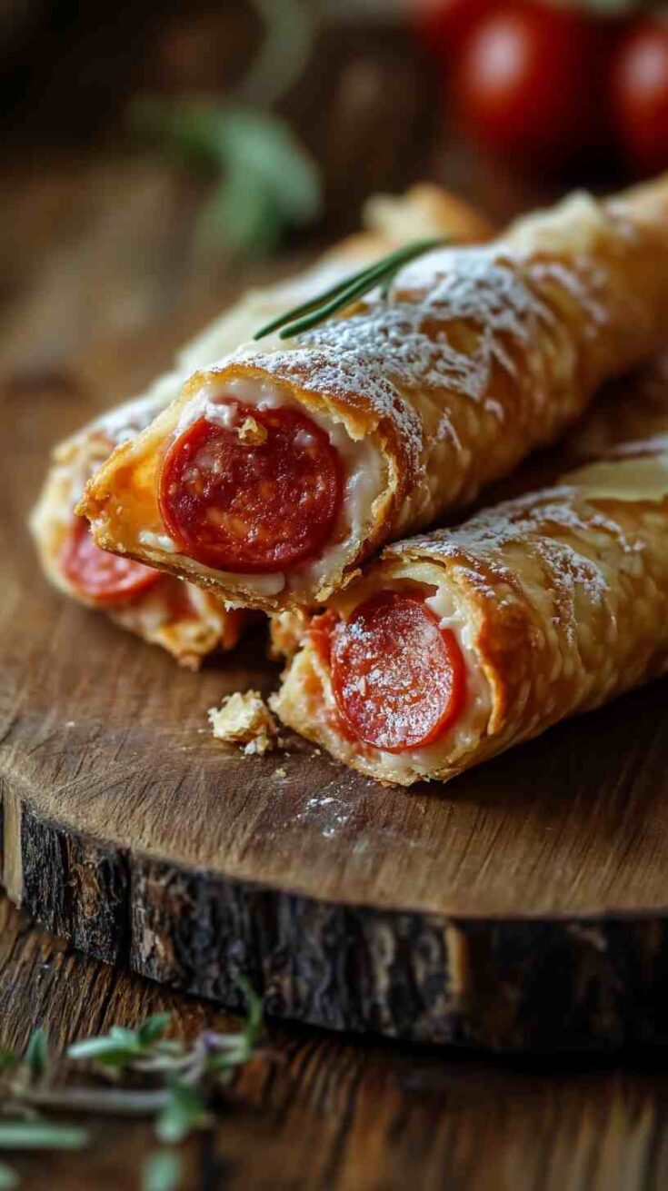 Pepperoni-Stuffed Cannoli