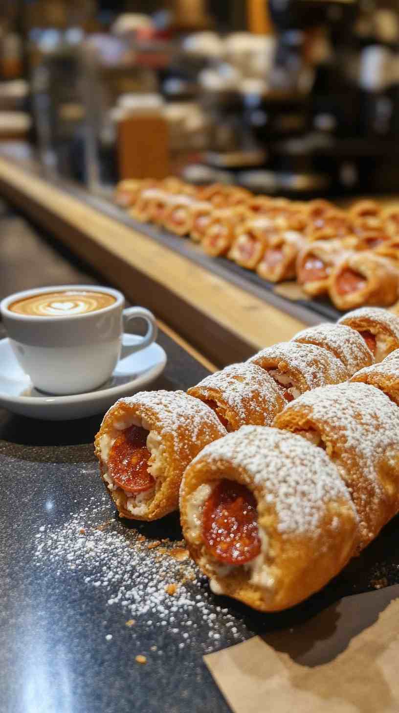 Pepperoni-Stuffed Cannoli
