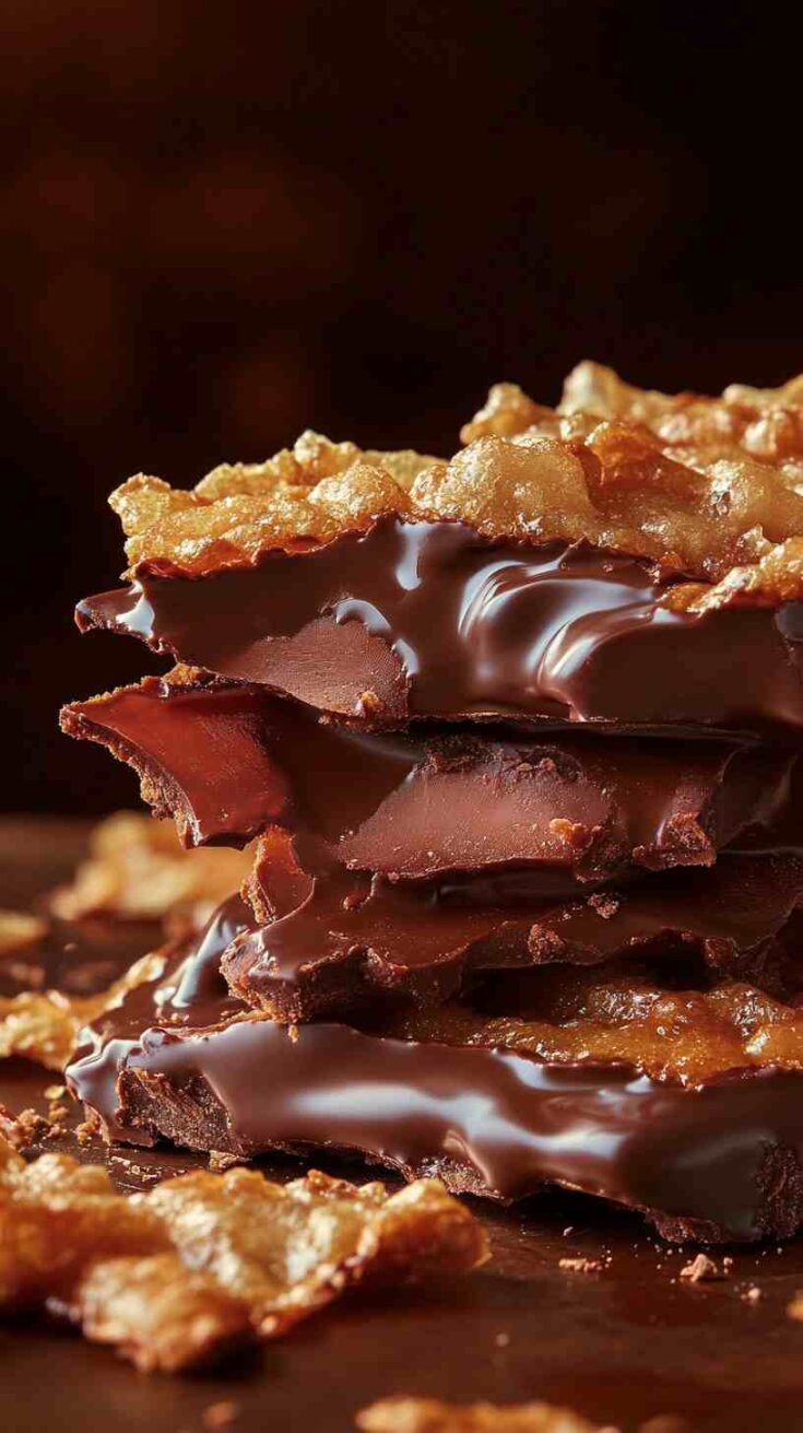 Pork Crackling Chocolate Bark