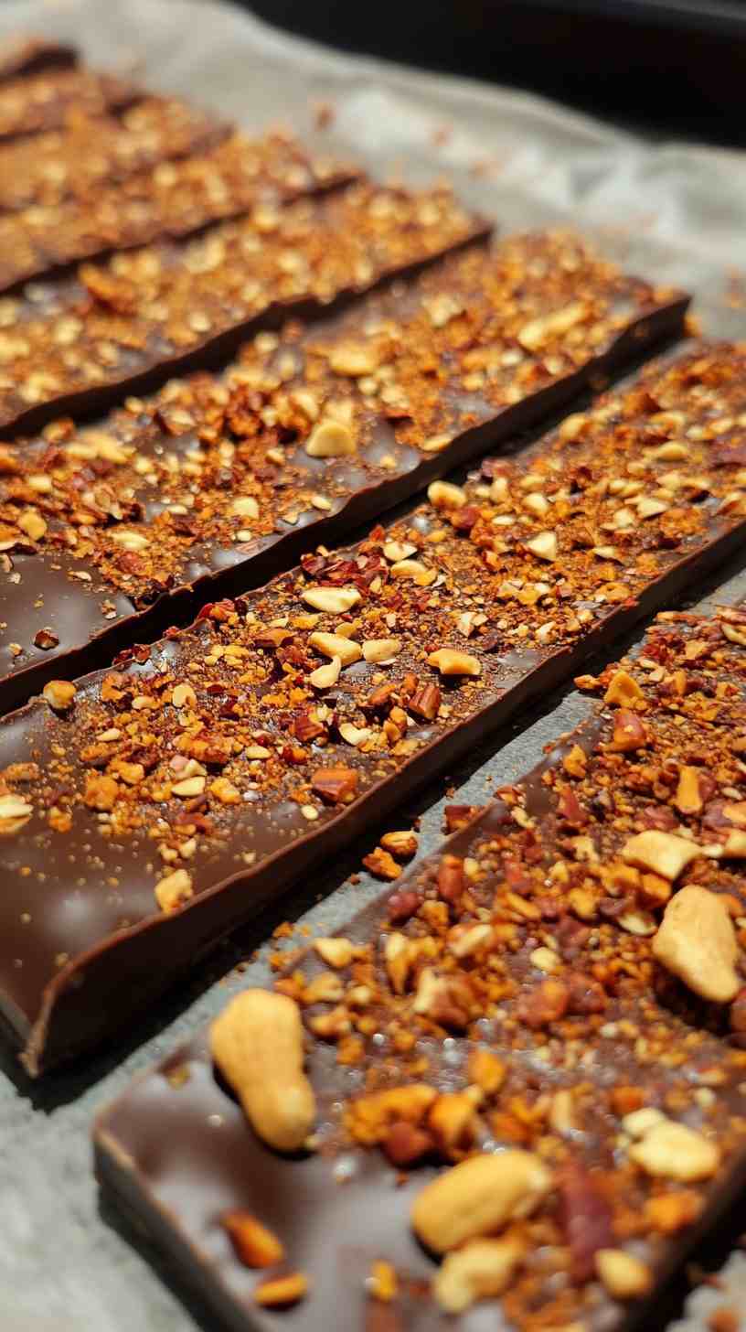 Pork Crackling Chocolate Bark