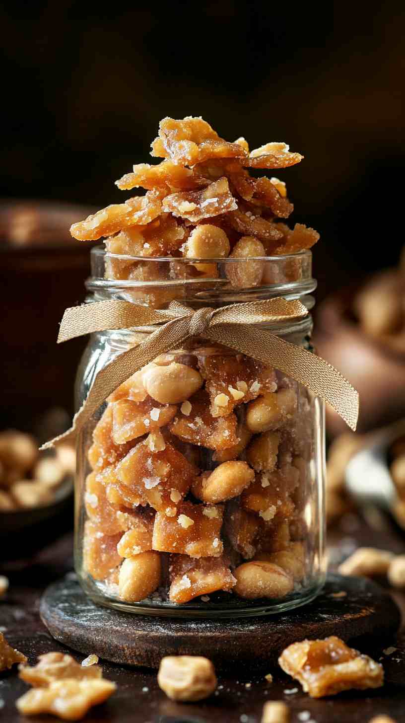 Pork Crackling Peanut Brittle