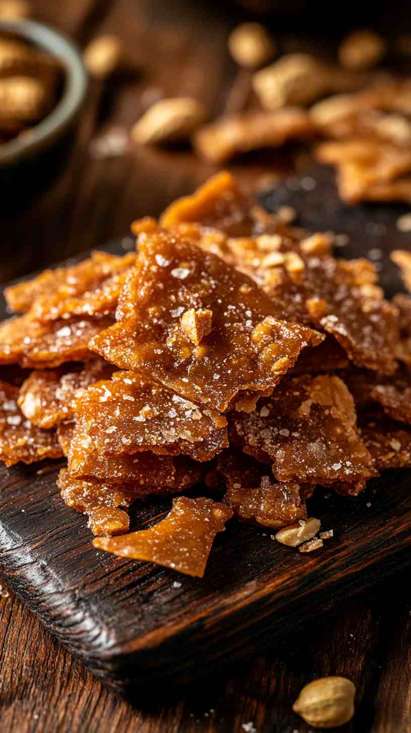Pork Crackling Peanut Brittle