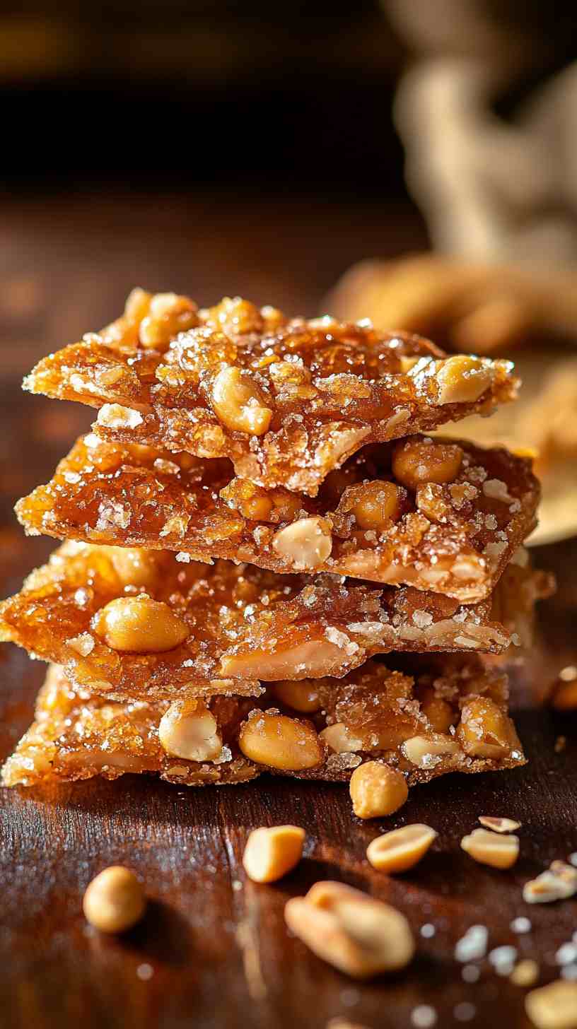 Pork Crackling Peanut Brittle