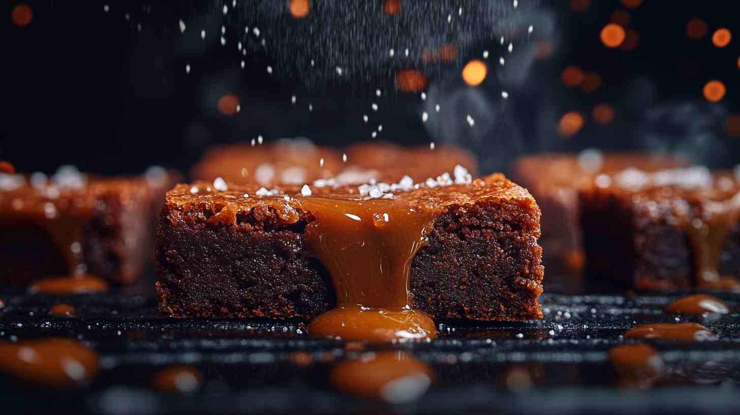 Pork Fat Caramel Brownies