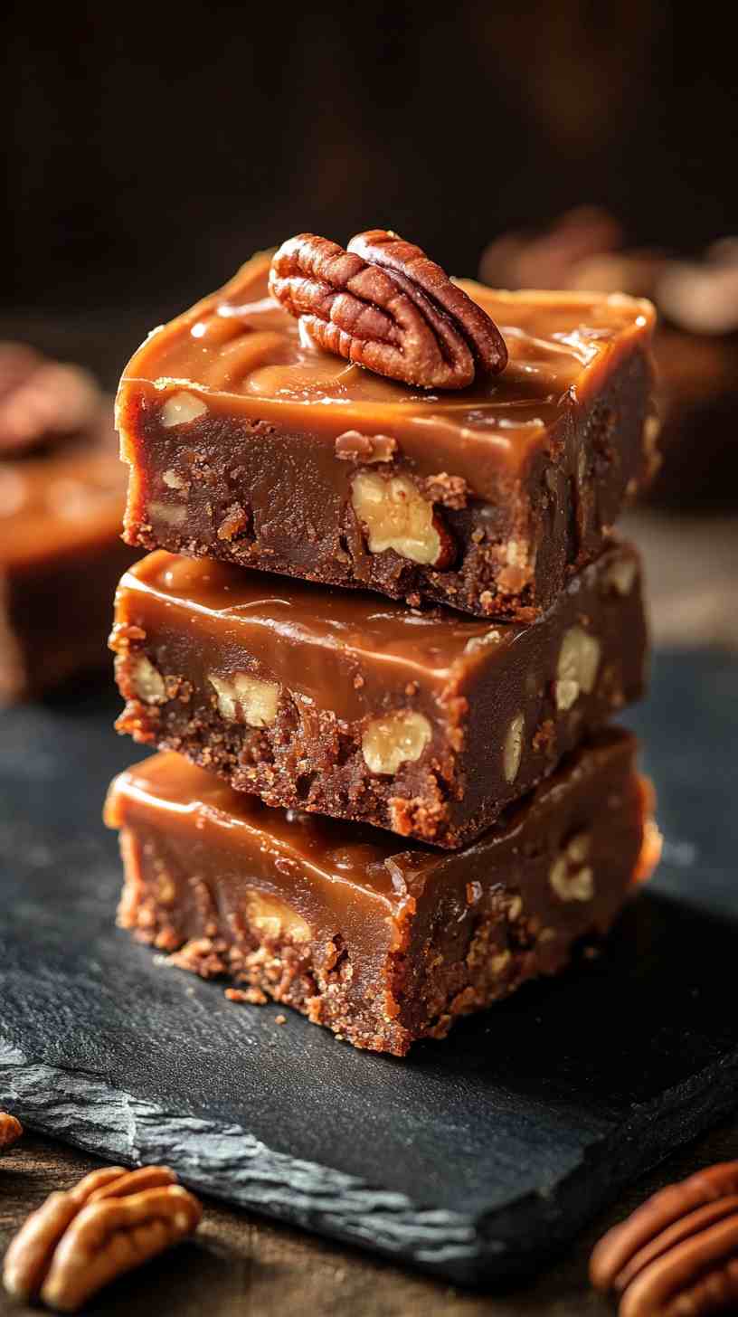 Pork Fat Caramel Brownies