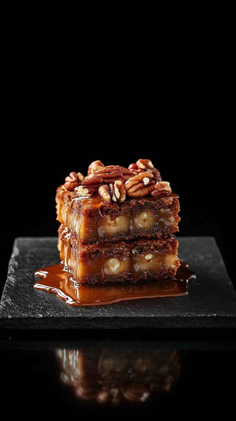 Pork Fat Caramel Brownies