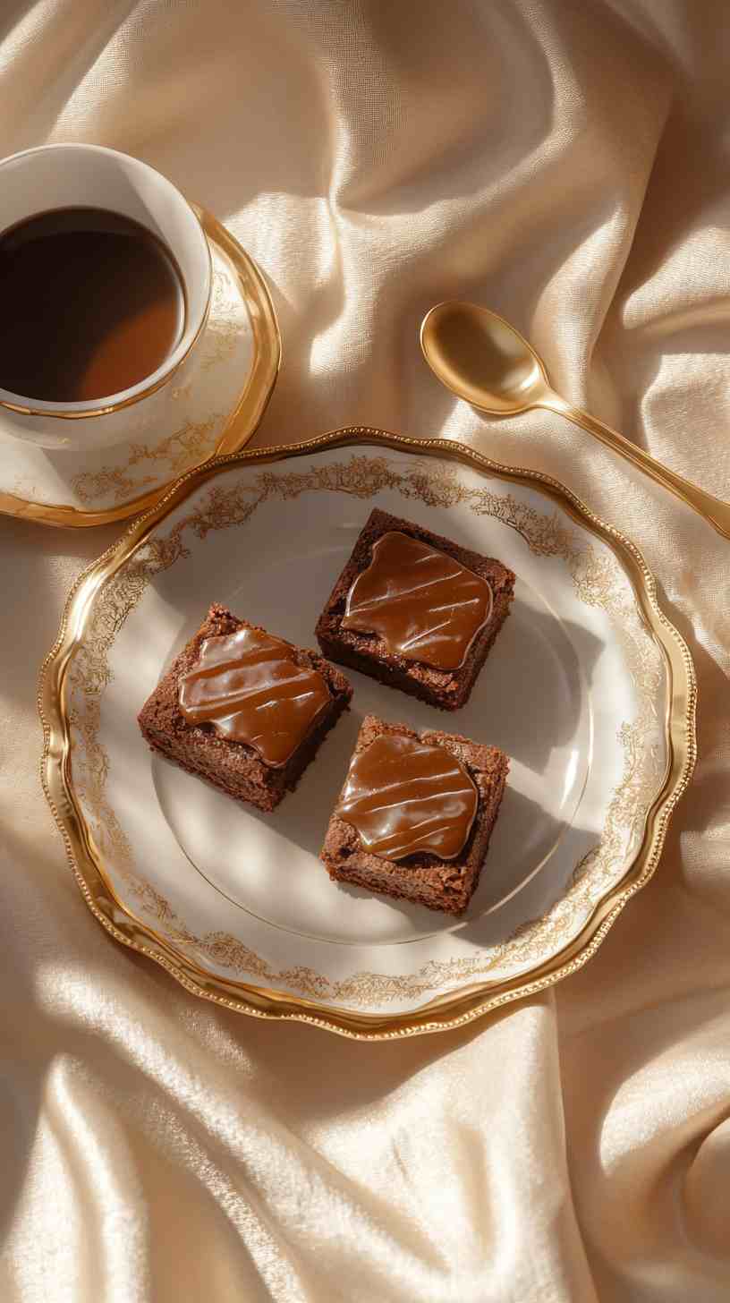 Pork Fat Caramel Brownies