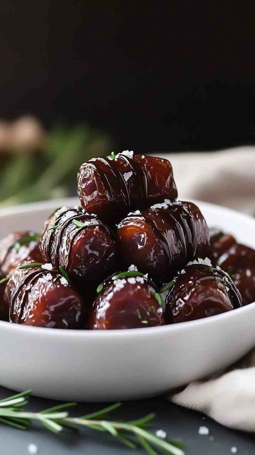 Prosciutto-Wrapped Dates with Chocolate Drizzle