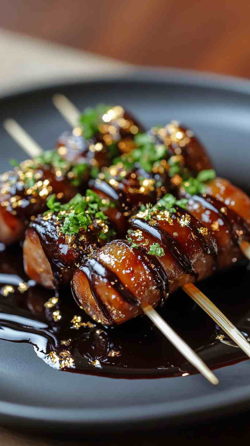 Prosciutto-Wrapped Dates with Chocolate Drizzle
