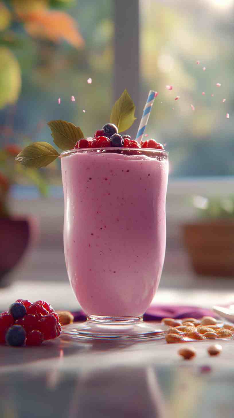 Protein-Packed Smoothie with Berries