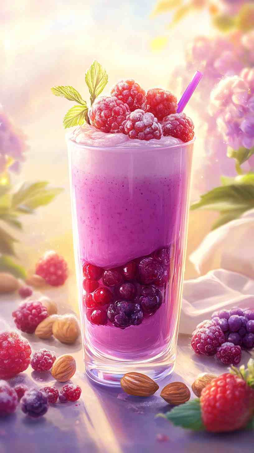 Protein-Packed Smoothie with Berries