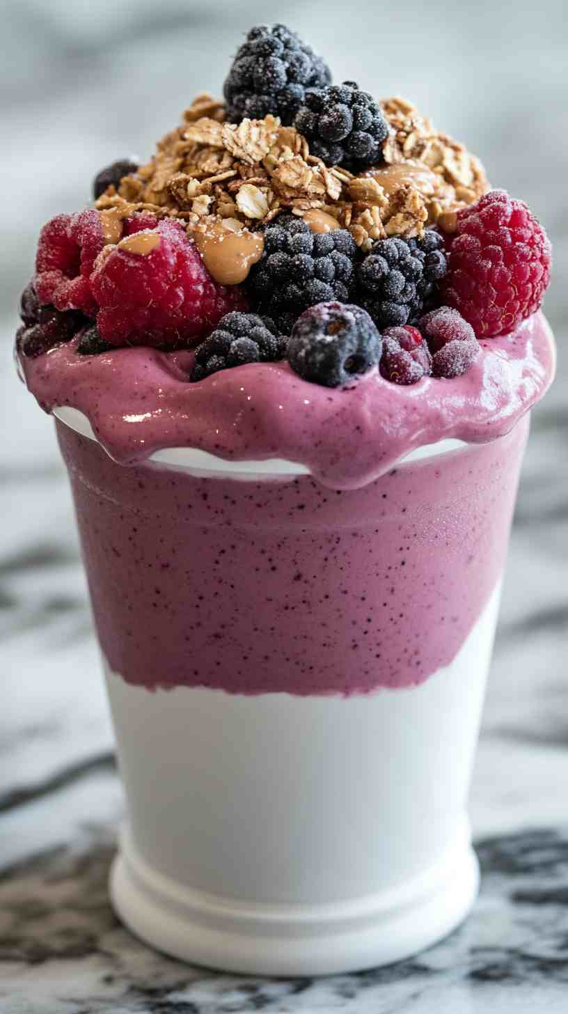 Protein-Packed Smoothie with Berries