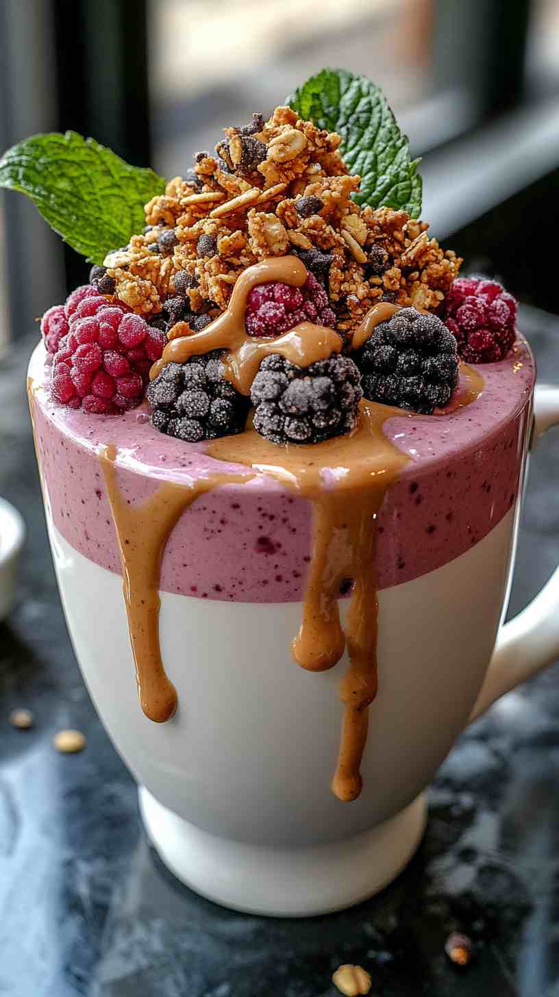 Protein-Packed Smoothie with Berries