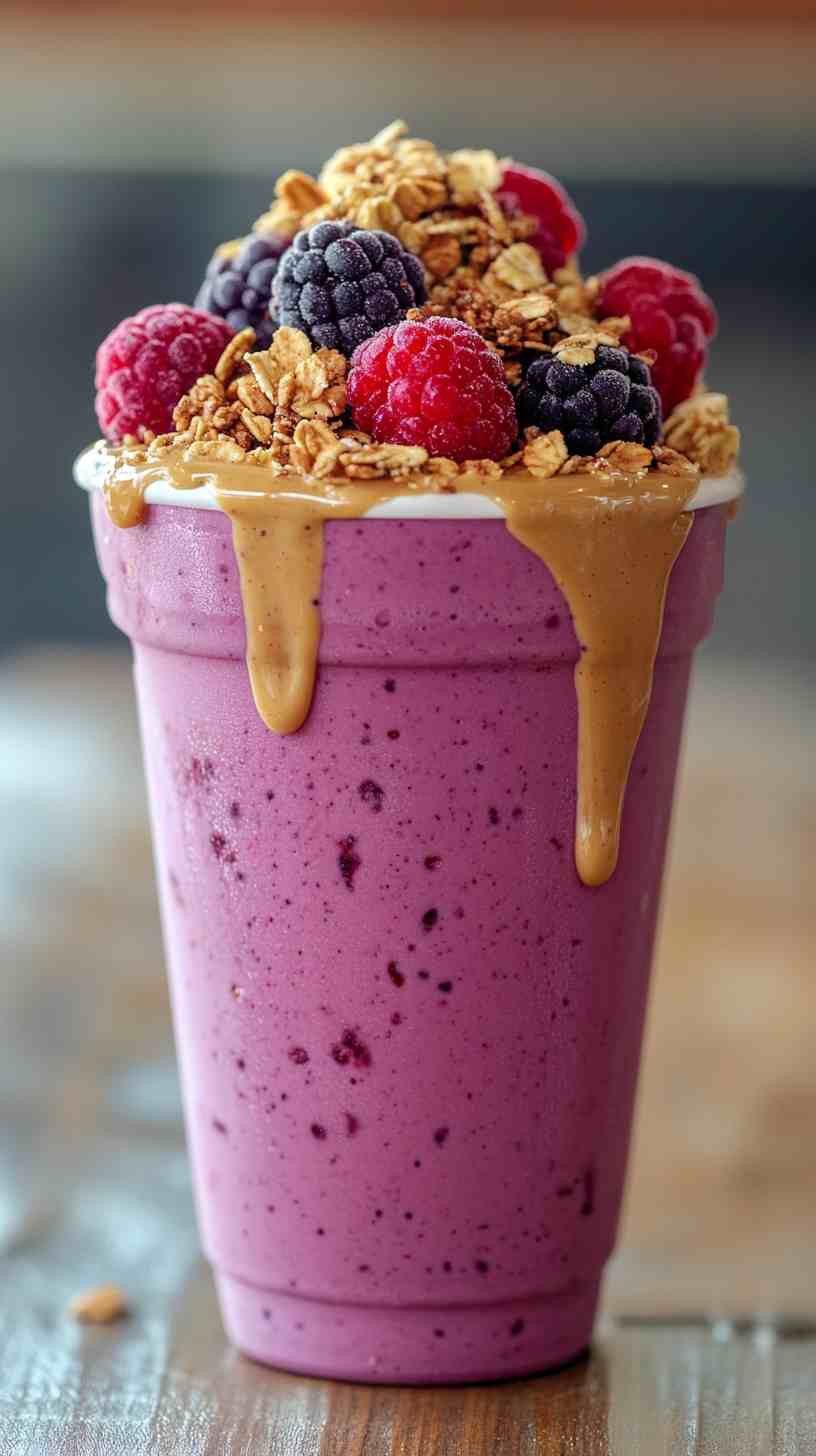 Protein-Packed Smoothie with Berries
