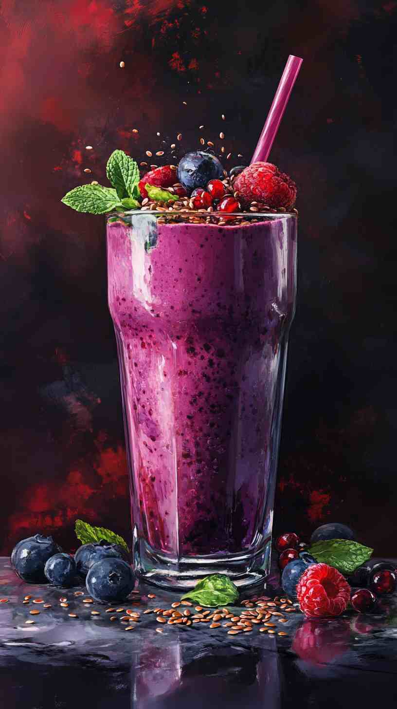 Protein-Packed Smoothie with Berries