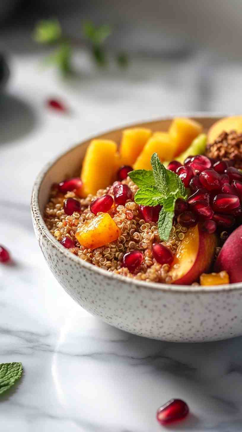Quinoa Breakfast Bowl with Fresh Fruit