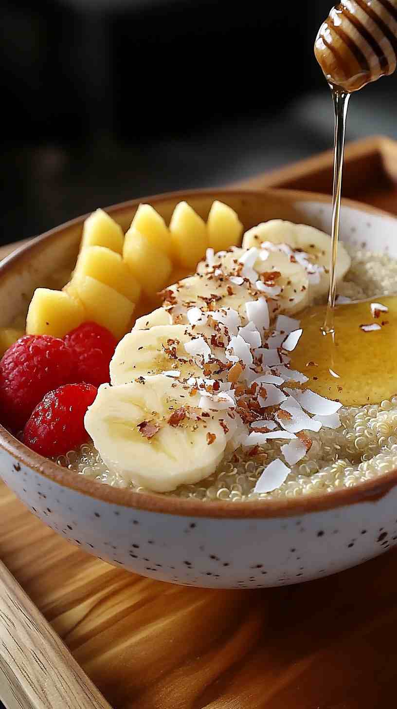 Quinoa Breakfast Bowl with Fresh Fruit