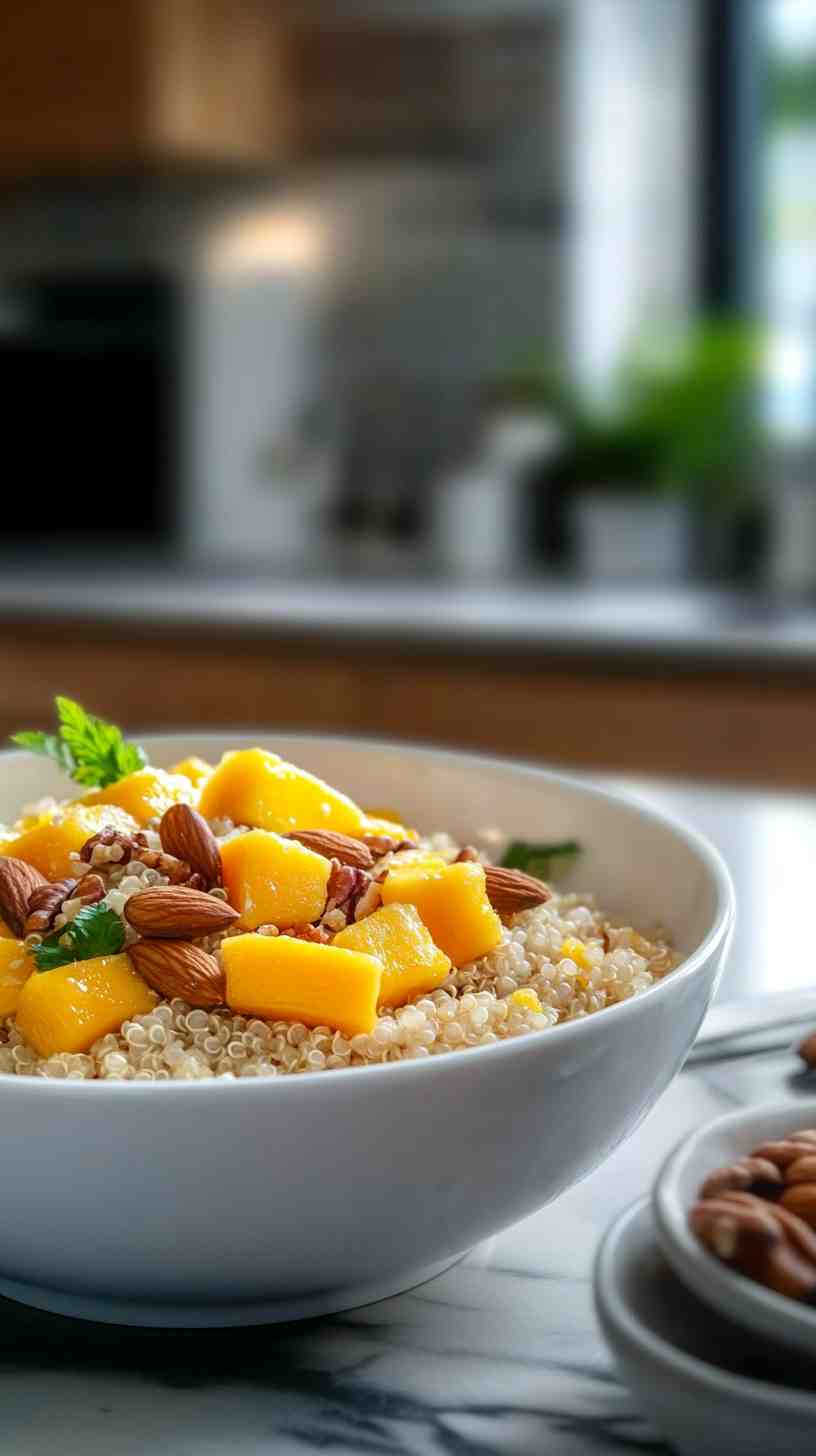 Quinoa Breakfast Bowl with Fresh Fruit
