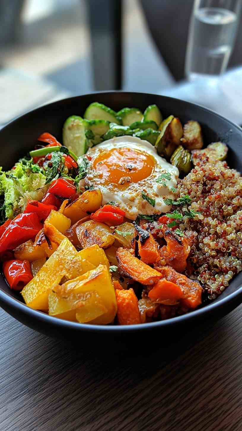 Quinoa and Roasted Vegetable Buddha Bowl