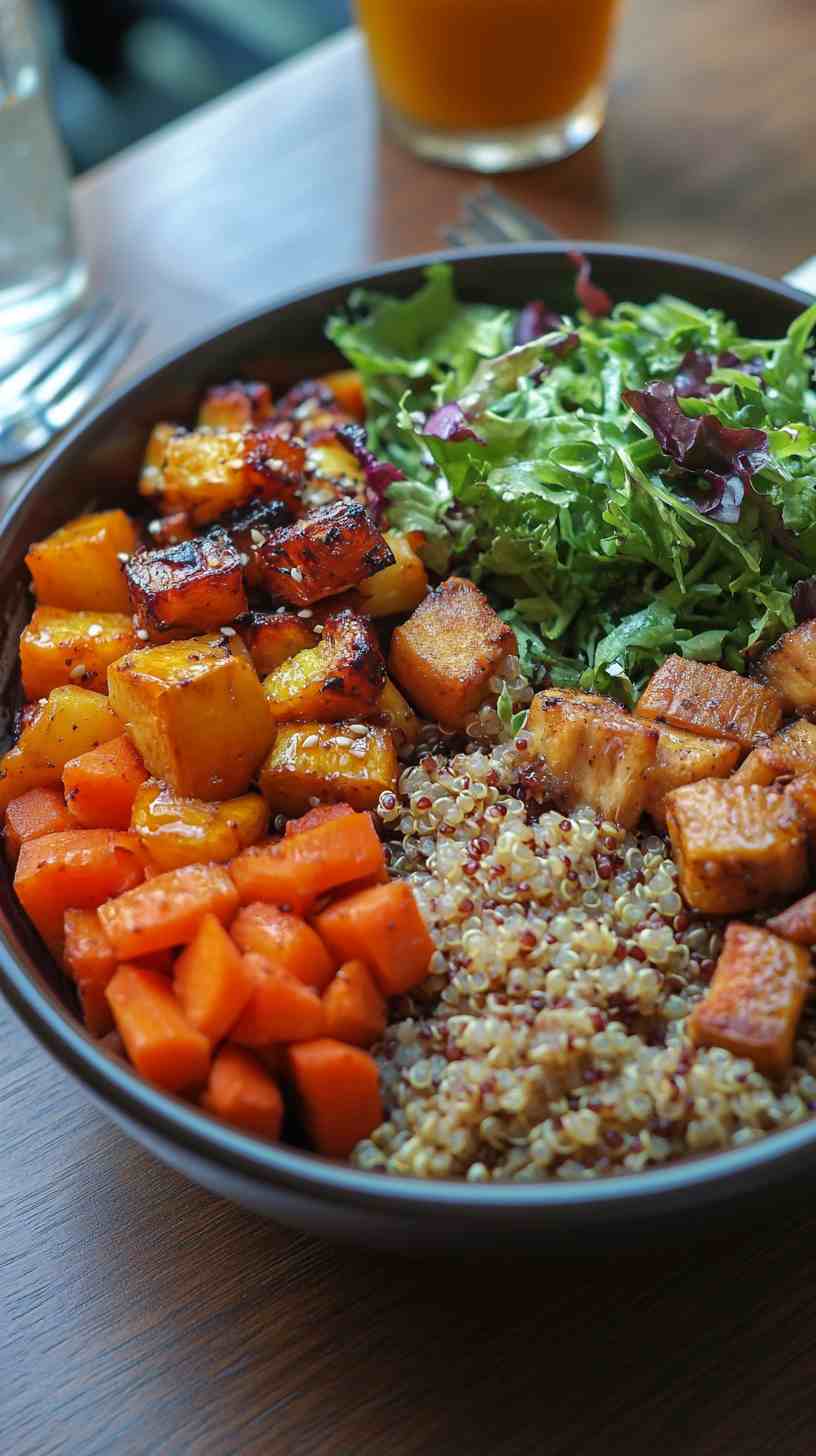 Quinoa and Roasted Vegetable Buddha Bowl