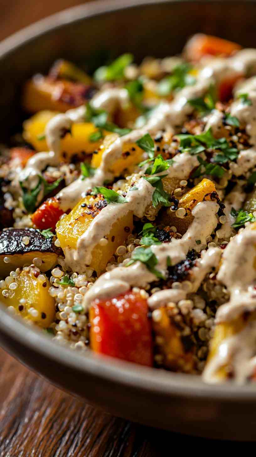 Quinoa and Roasted Vegetable Buddha Bowl