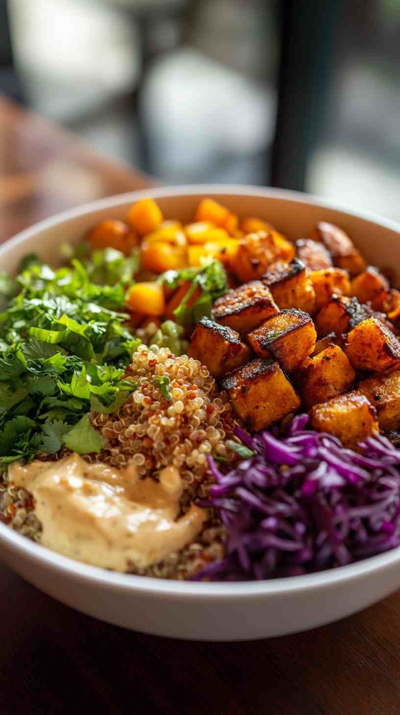 Quinoa and Roasted Vegetable Buddha Bowl