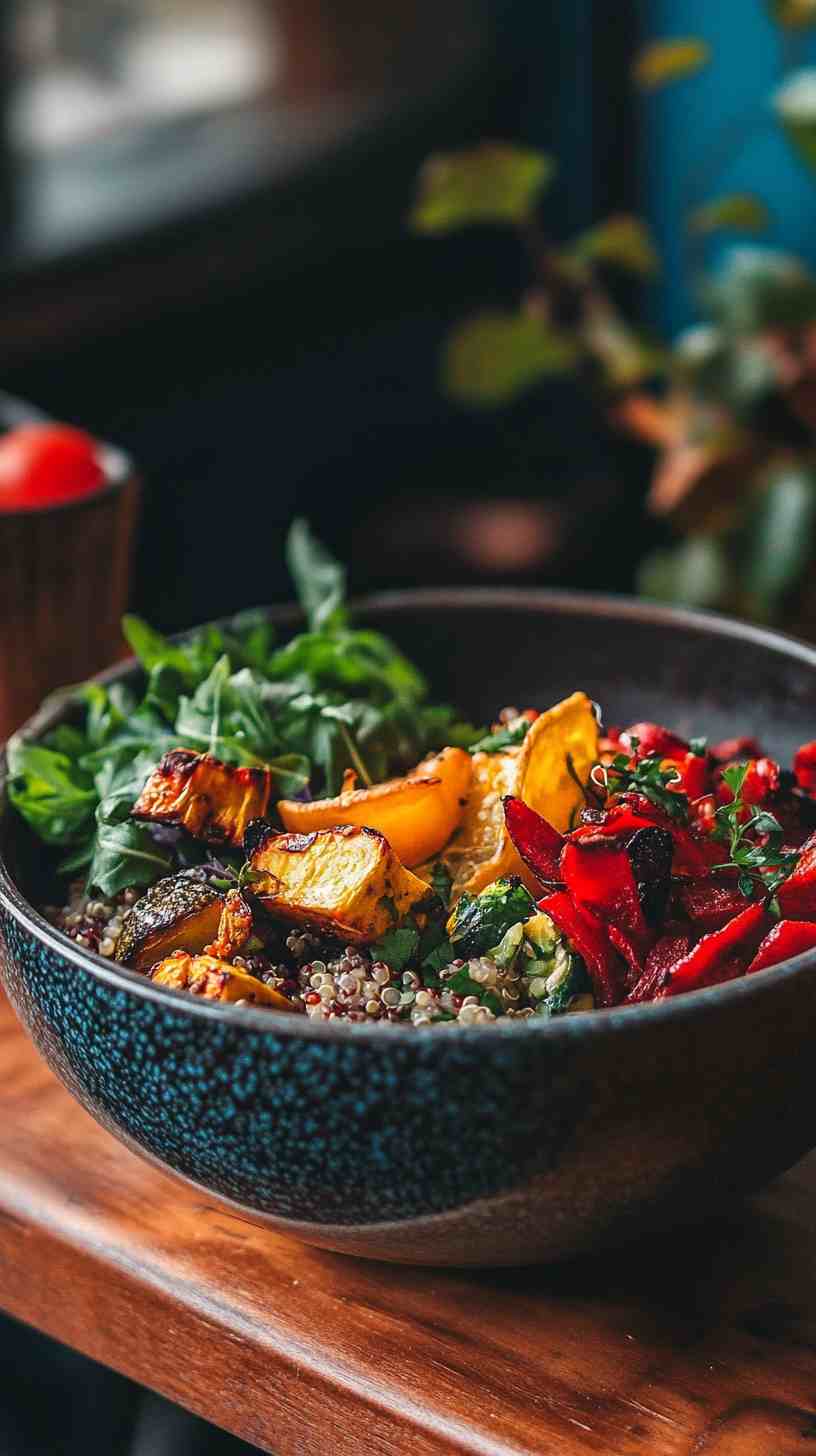 Quinoa and Roasted Vegetable Buddha Bowl