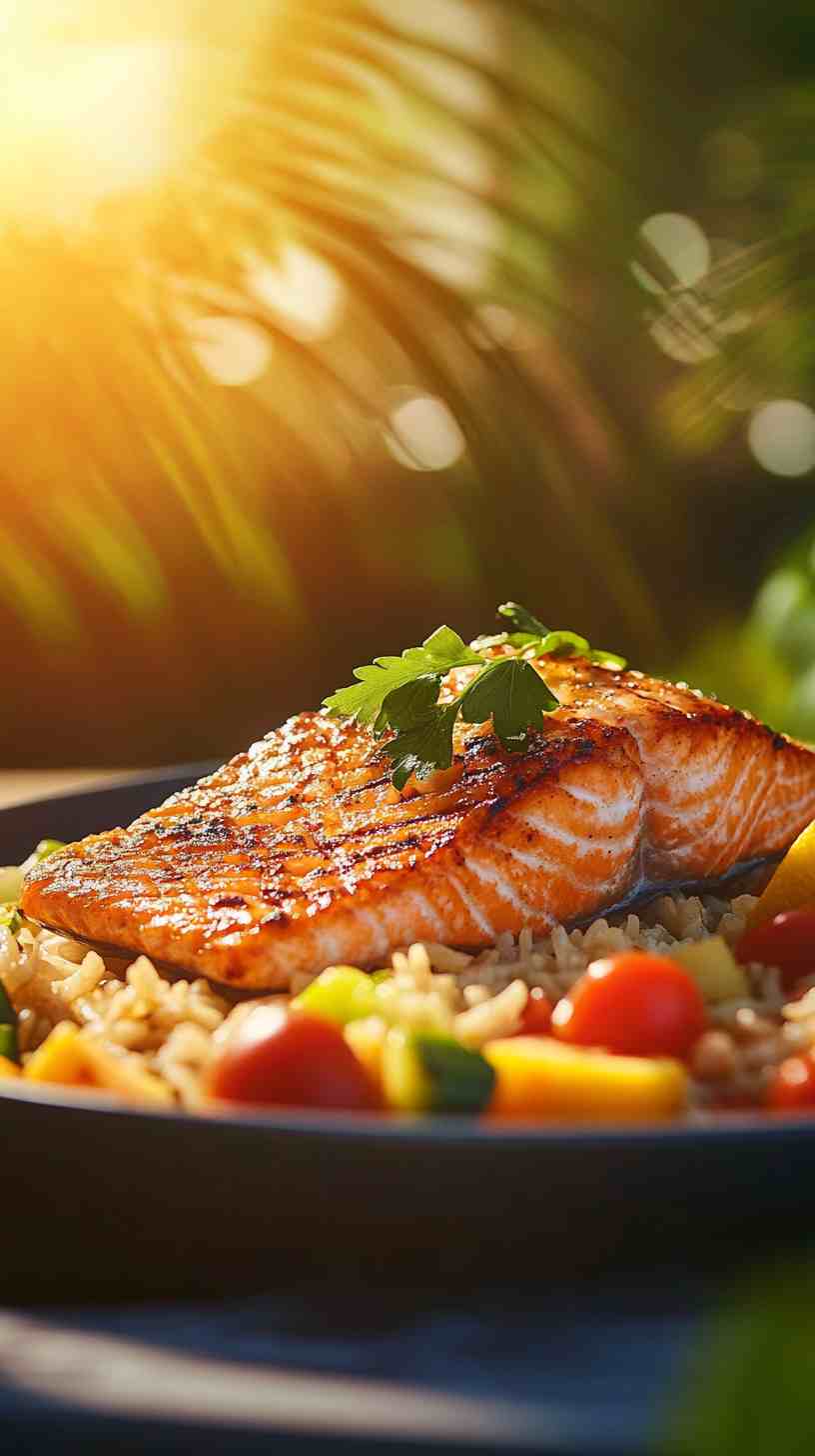 Salmon & Roasted Veggie Plate Gym Meal
