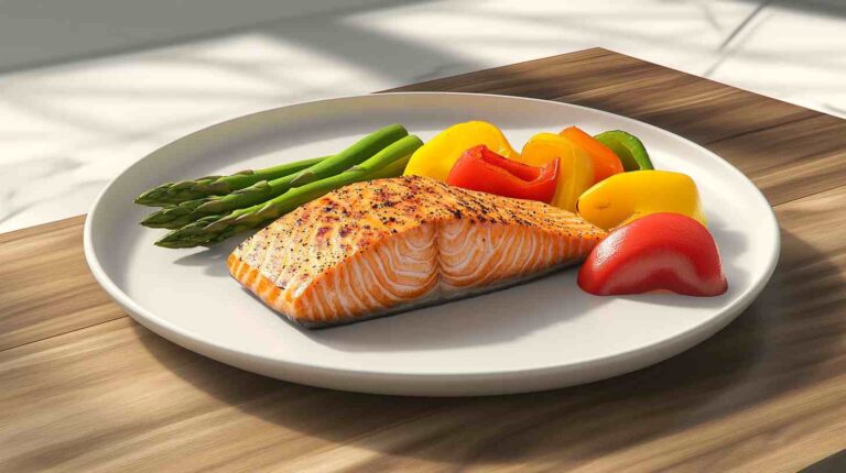 Salmon & Roasted Veggie Plate Gym Meal