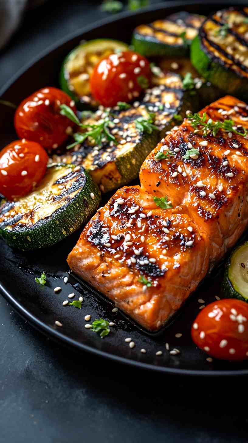 Salmon & Roasted Veggie Plate Gym Meal
