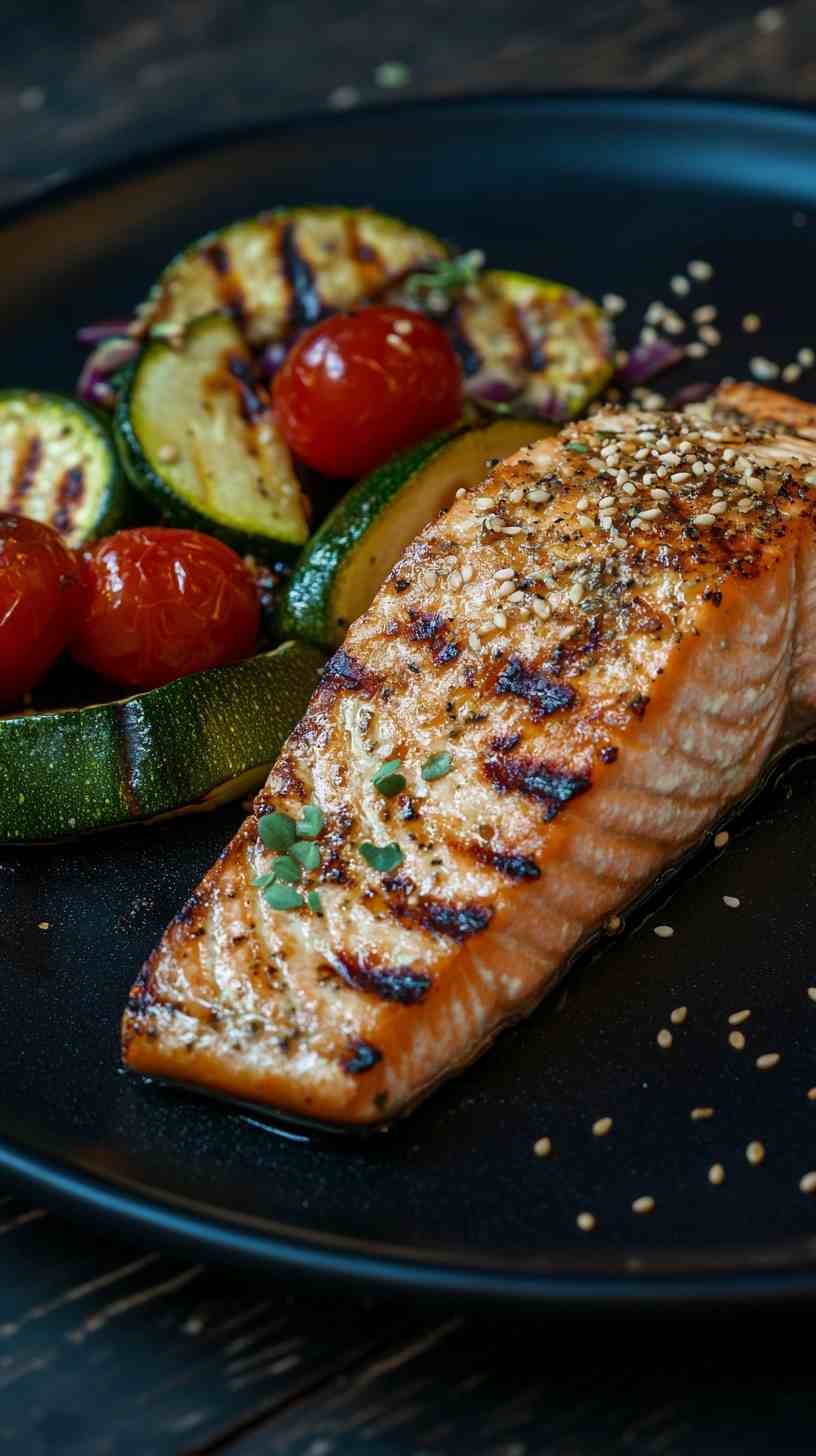Salmon & Roasted Veggie Plate Gym Meal