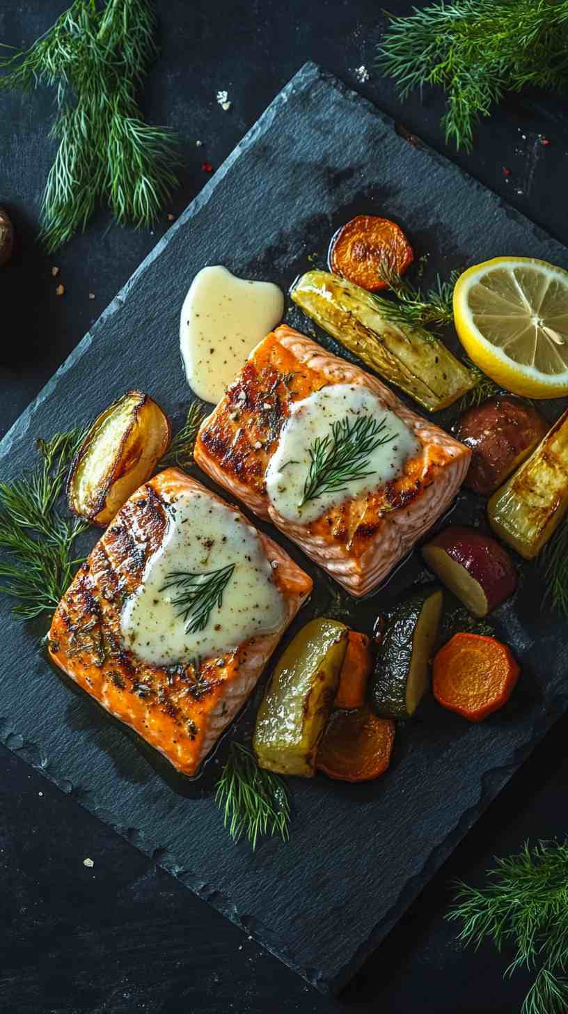 Salmon & Roasted Veggie Plate Gym Meal
