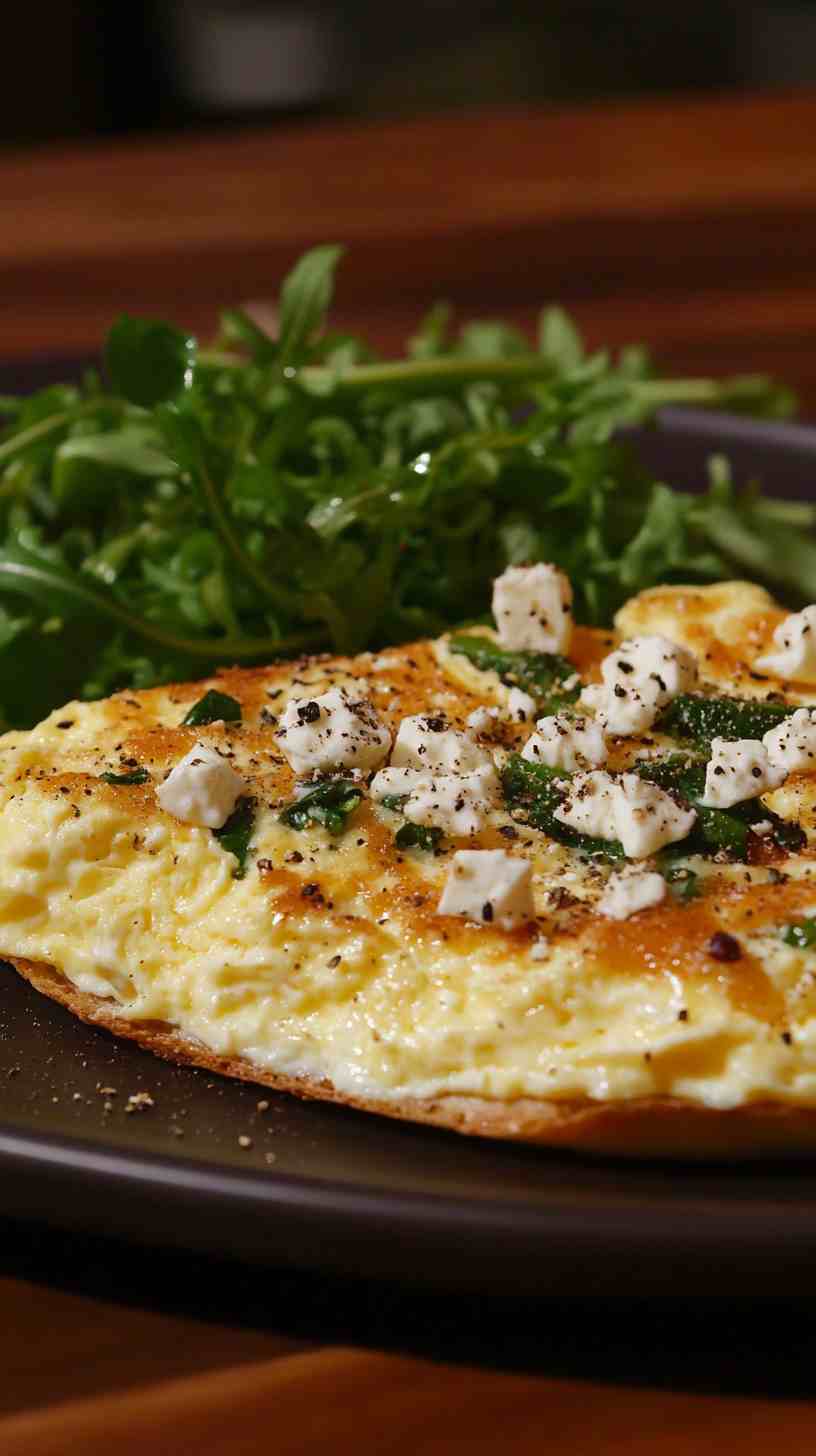 Scrambled Eggs with Spinach and Feta