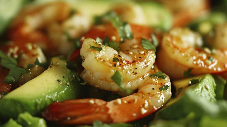 Shrimp & Avocado Lettuce Wraps Gym Meal