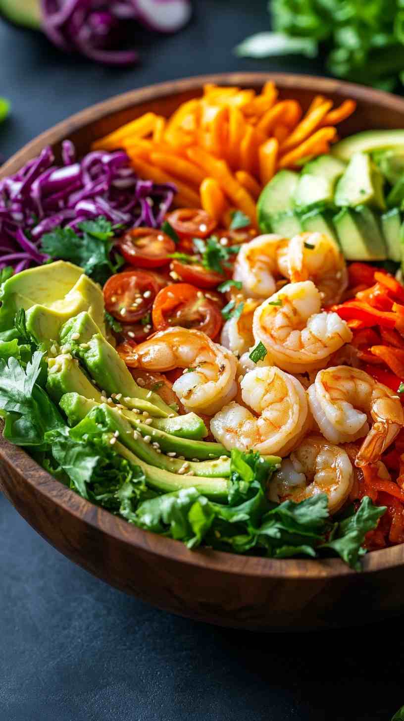 Shrimp & Avocado Lettuce Wraps Gym Meal