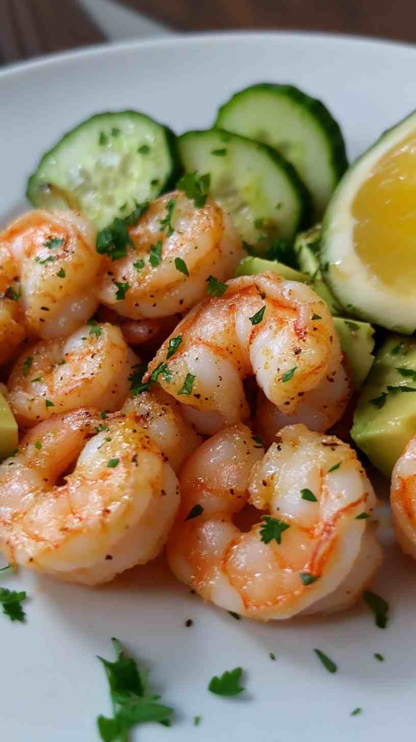 Shrimp and Avocado Salad with Cucumber Dressing